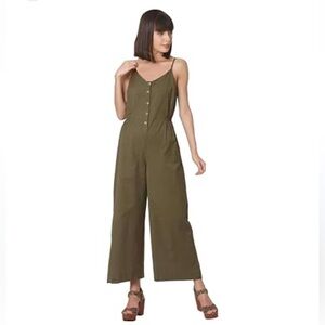 Japan Olive Green Women's Jumpsuit